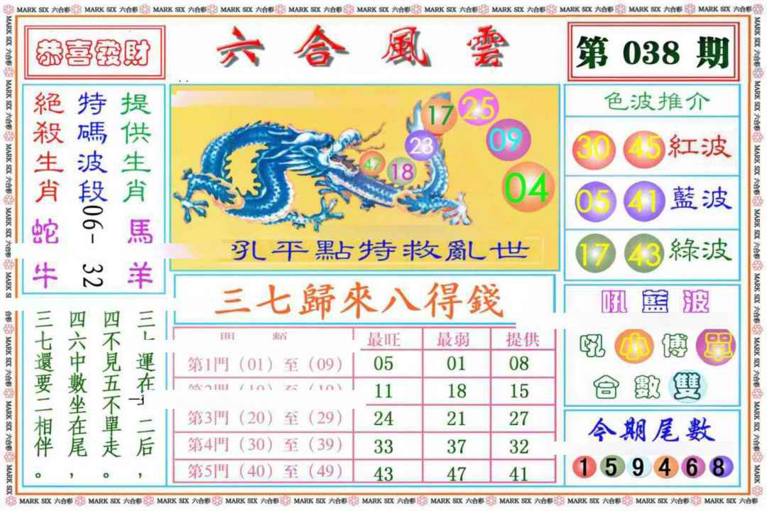 038期六合风云《另版》[图]